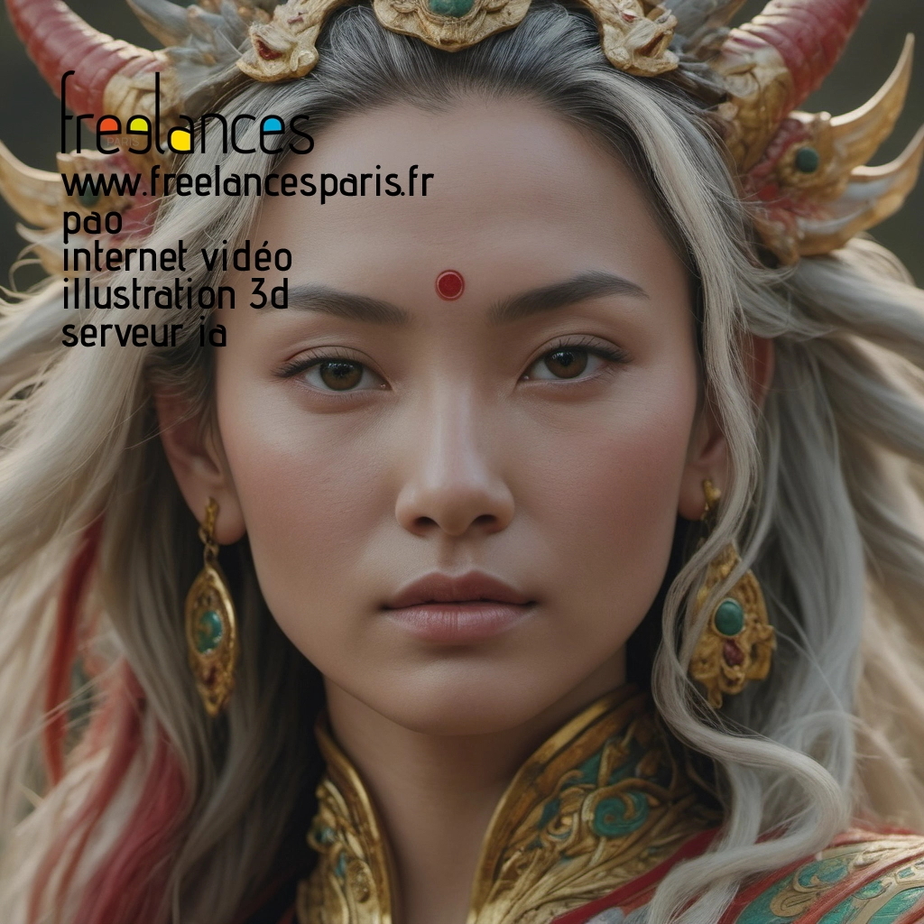 Pao mise en page internet vidéo illustration 3d serveur IA générative AI freelance paris studio de création magazines 8lg37p20